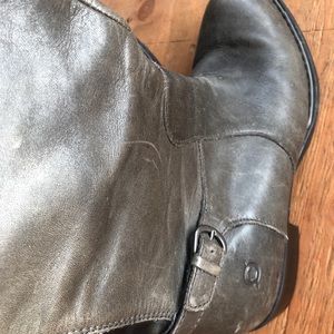 Gently used born grey tall boots
